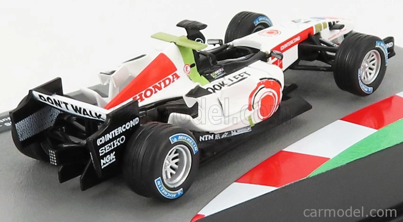 Edicola BAR F1 Ra106 Honda N 12 Season 2006 Jenson Button 1:43 Bílá Červená