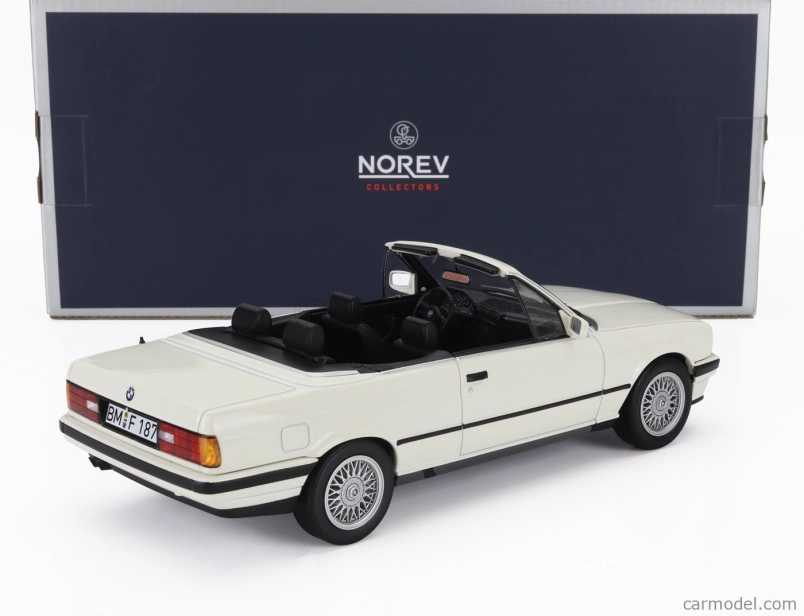 Norev BMW radu 3 325i (e30) Cabriolet otvorený 1991 1:18 Biela