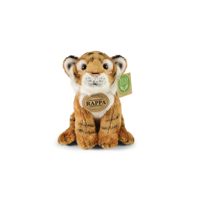 Rappa Plyšový tiger sediaci 15 cm ECO-FRIENDLY