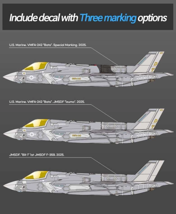 Model Kit letadlo 12592 - USMC F-35B LIGHTNING II VMFA-242 "B (1:72)