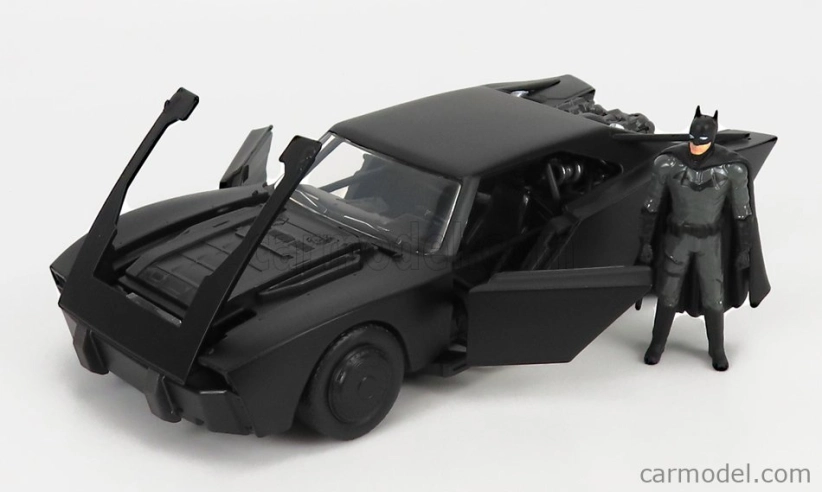 Jada Batman Batmobil s figúrkou 2022 - The Batman Movie 1:24 Matt Black
