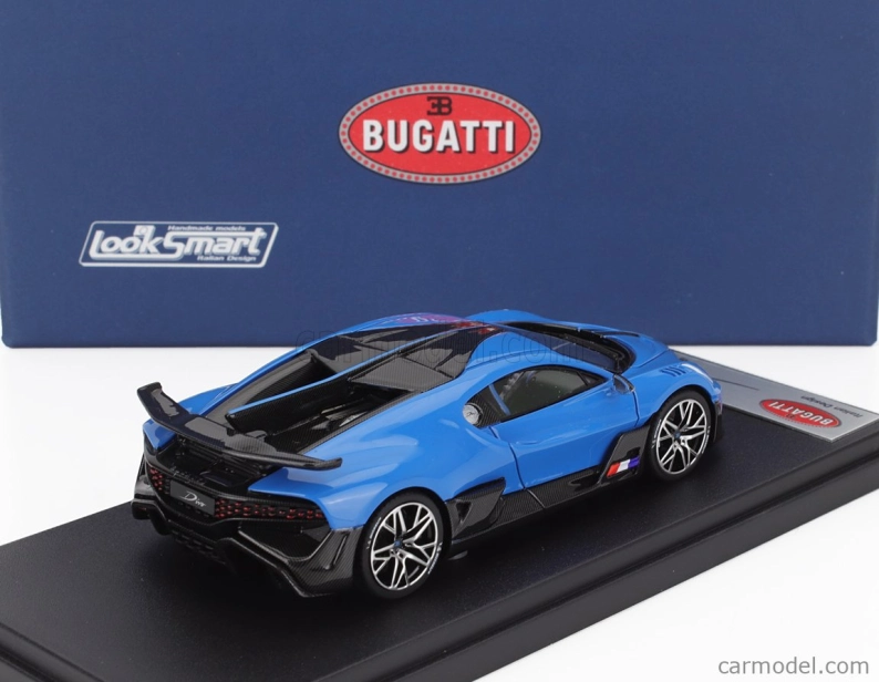 Looksmart Bugatti Divo 2020 1:43 Francouzská Závodní Modrá Lesklá Černá