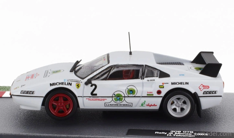 Edicola Ferrari 308 Gtb Gr.2 N 2 Rally Monza 1983 Henri Toivonen - Juha Piironen 1:43 Biela