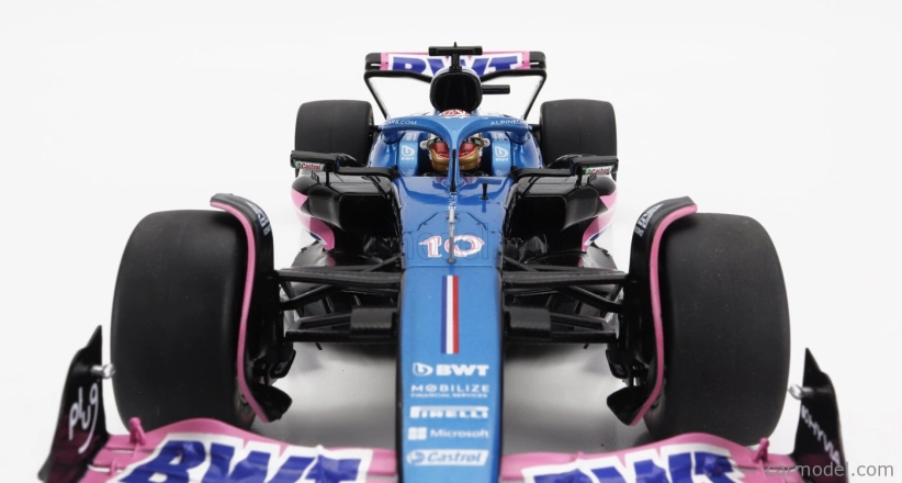 Solido Alpine F1  A523 Team Bwt Alpine N 10 3rd Dutch Gp 2023 Pierre Gasly 1:18 Modrá Růžová