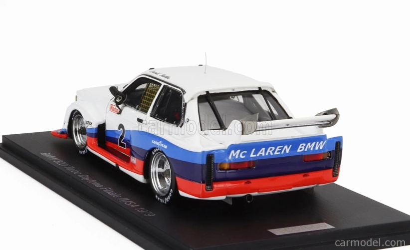 Spark-model BMW radu 3 320i Turbo N 2 Daytona Finals Imsa 1979 David Hobbs 1:43 Biela modrá červená