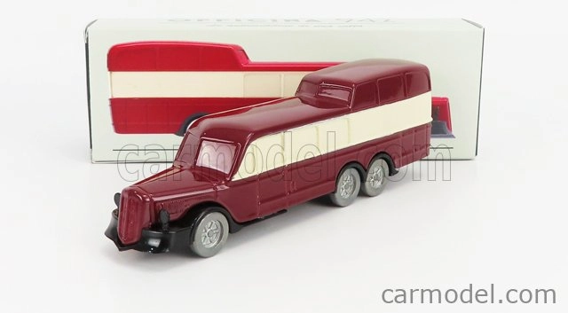 Officina-942 Om fiat Titano Bus Gran Turismo Panoramico Carrozzeria Varesina 1938 1:76 Red Cream
