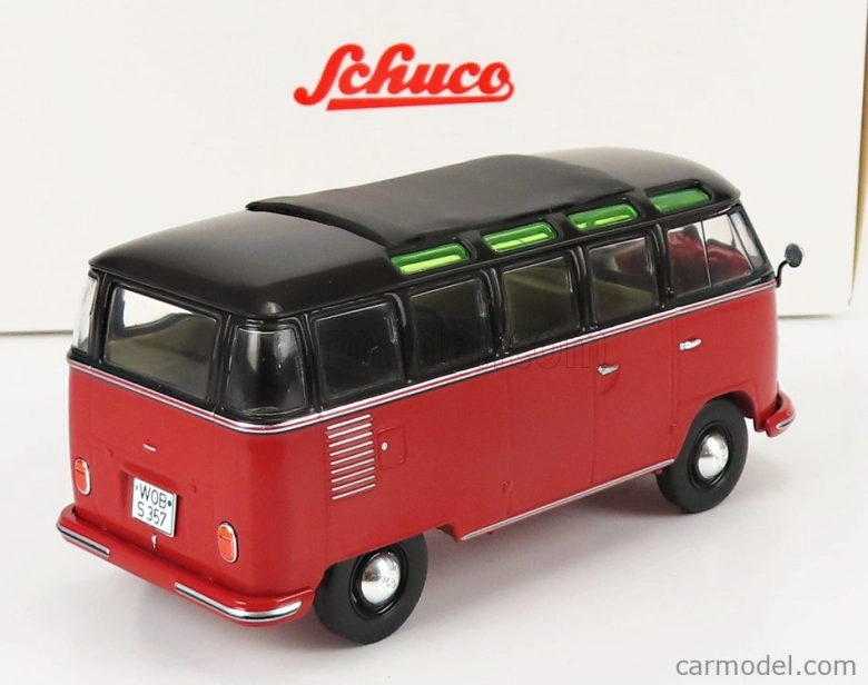 Schuco Volkswagen T1b Samba Minibus 1962 1:32 Červená Černá