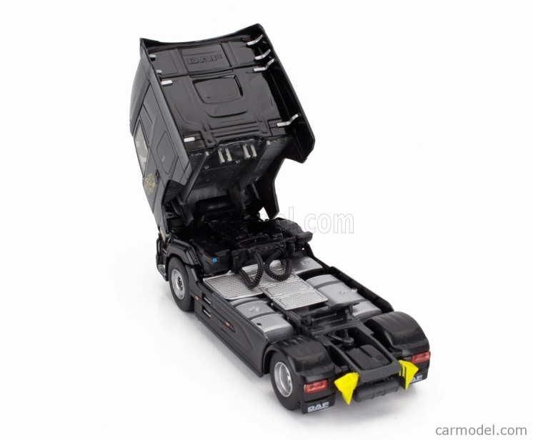 Eligor DAF Xg Truck Cassonato Remorque Tautliner Aigle Group 2022 1:43 Black Yellow