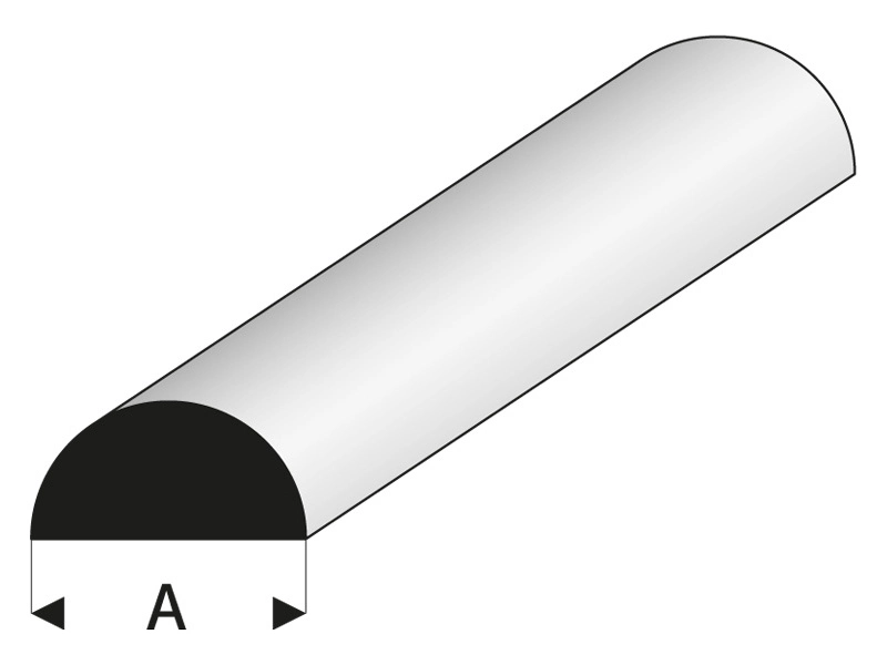 Raboesch profil ASA polkruhový 4,5x330 mm (5)