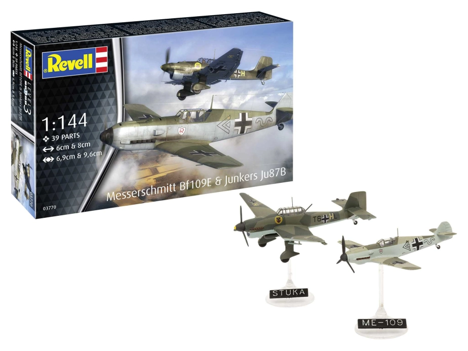 Revell Messerschmitt Bf109E & Ju87B Stuka (1:144) (súprava)