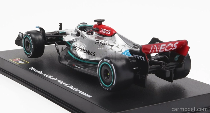 Bburago Mercedes gp F1 W13e Team Mercedes-amg Petronas F1 N 63 1:43, stříbrná