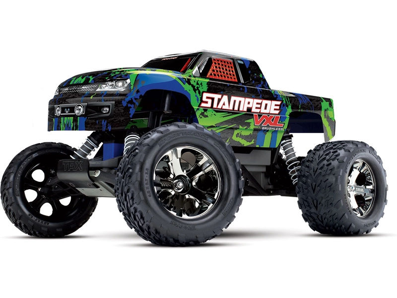 RC auto Traxxas Stampede 1:10 VXL TQi, zelená