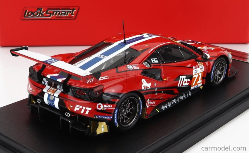 Looksmart Ferrari 488 Gte Evo 3.9l Turbo V8 Team Spirit Of Race N 71 1:43, červená