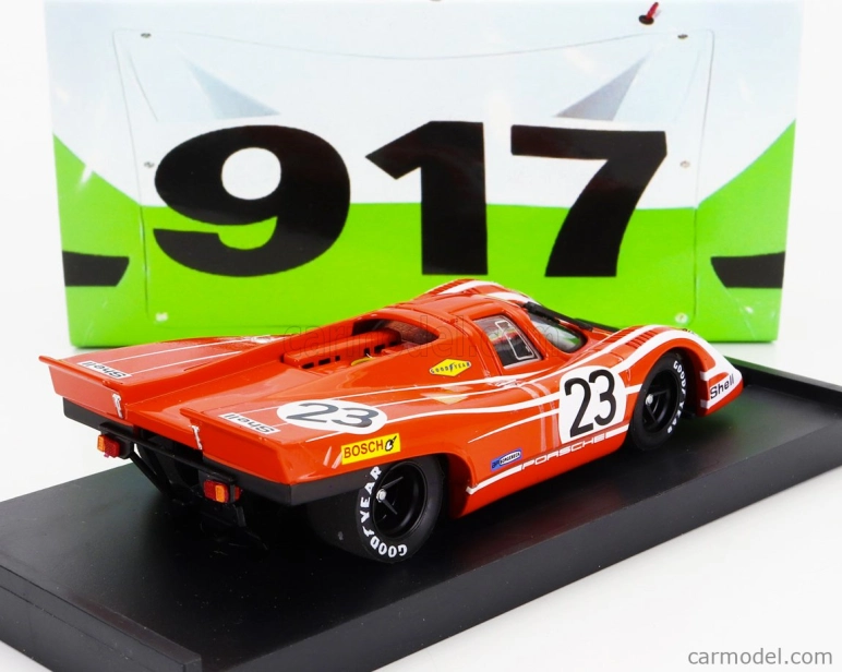 Brumm Porsche 917k 4.9l Team Salzburg N 23 Víťaz 24h Le Mans 1970 Hans Herrmann - Richard Attwood 1:43 Červená biela