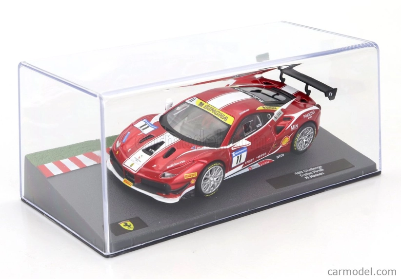 Edicola Ferrari 488 Gtb N 11 Challenge Trofeo Pirelli 2018 Niklas Nielsen 1:43 Červená Met Bílá