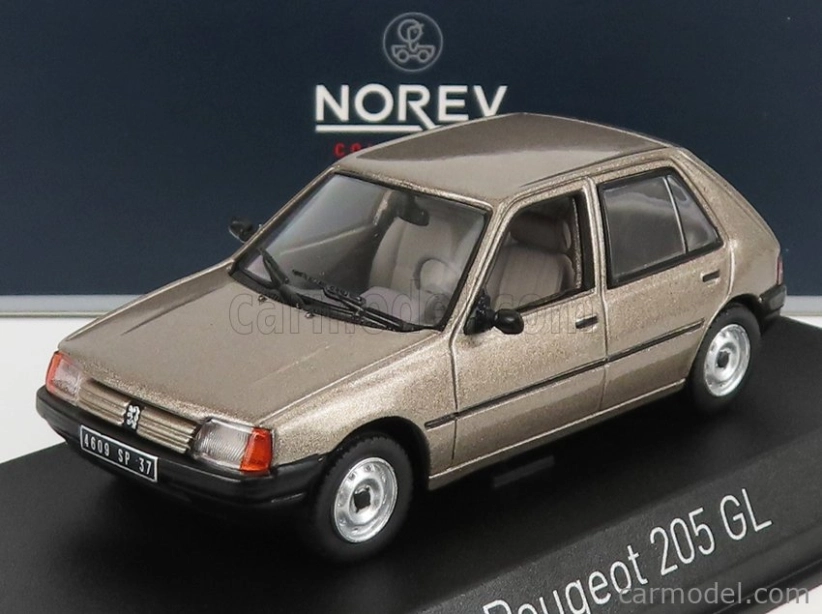 Norev Peugeot 205 Gl 1988 1:43 svetlohnedý