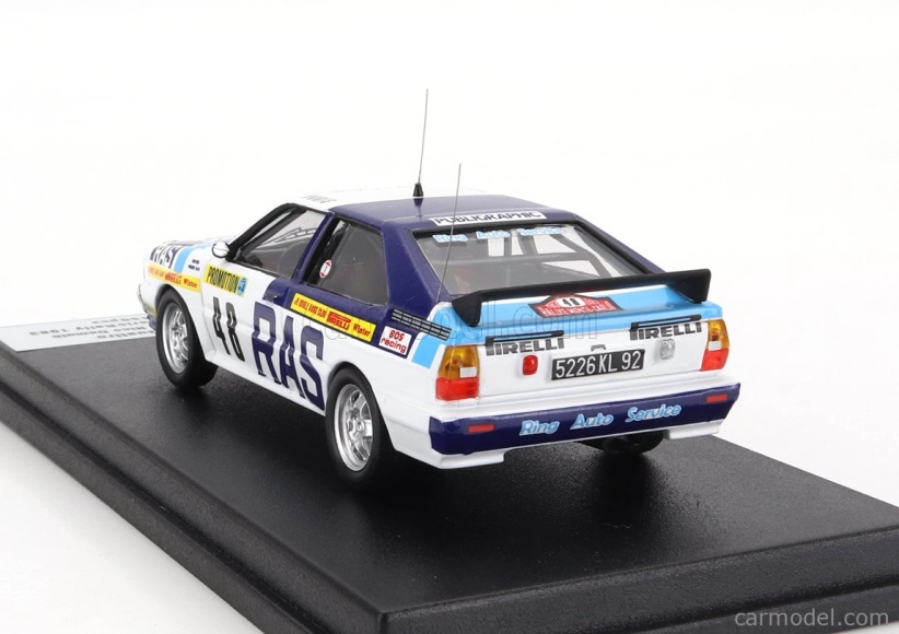 Trofeu Audi Quattro (night Version) N 48 Rally Montecarlo 1983 Pierre Bos - Nico Demuth 1:43 Bílá 2 Tóny Modrá