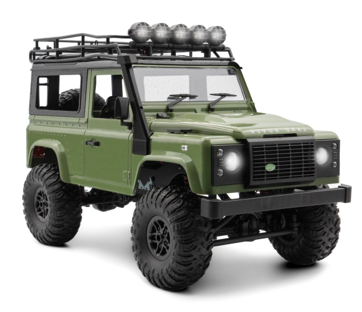 RC auto Land Rover Defender T98 1/12, zelená + náhradní baterie