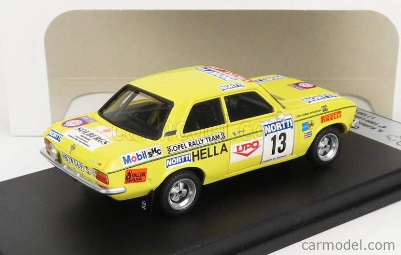 Trofeu Opel Ascona A N 13 Rally 1000 Lakes 1974 A.kullang - C.g.andersson 1:43 Žlutá
