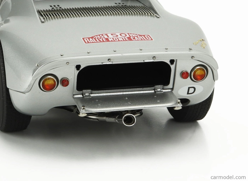 Cmc Porsche 904 Carrera Gts Ch.904-006 N 150 2nd Rally Montecarlo 1965 Eugen Boehringer - Rolf Wutherich 1:18 Silver