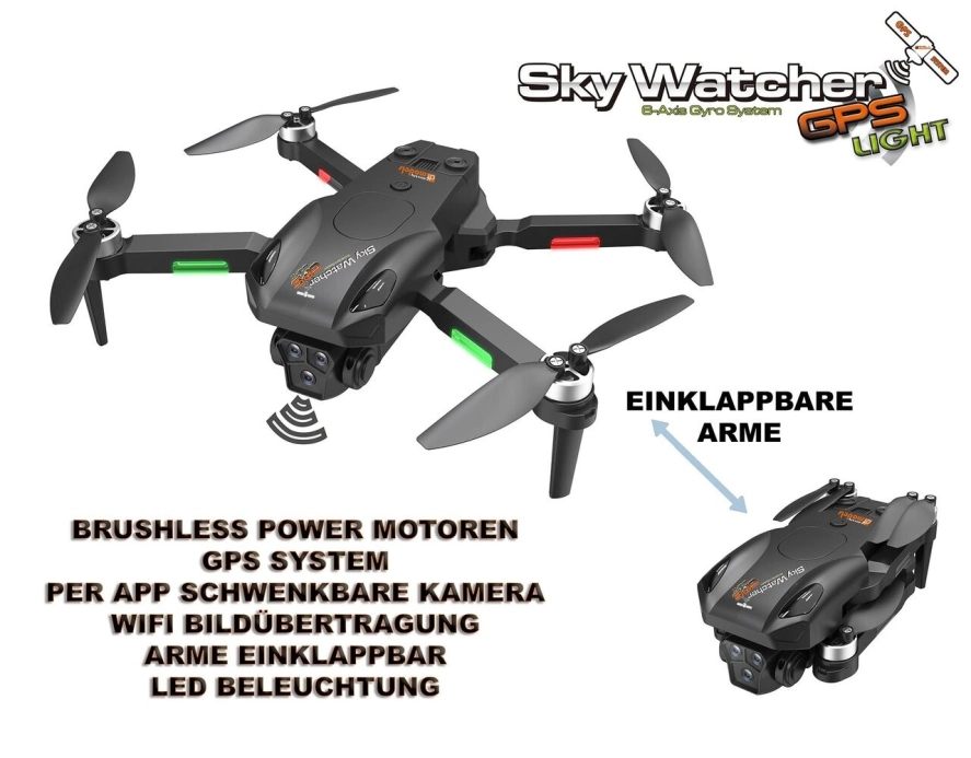 ROZBALENO - Dron SkyWatcher GPS Light