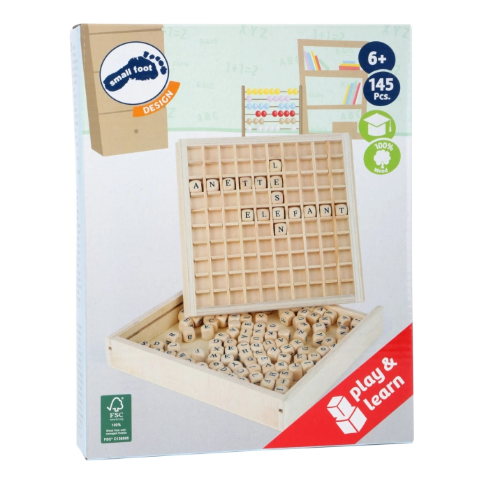 small foot Drevená hra Tvorenie s písmenkami – poškodený obal