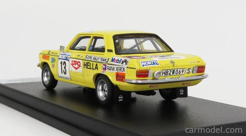 Trofeu Opel Ascona A N 13 Rally 1000 Lakes 1974 A.kullang - C.g.andersson 1:43 Žlutá