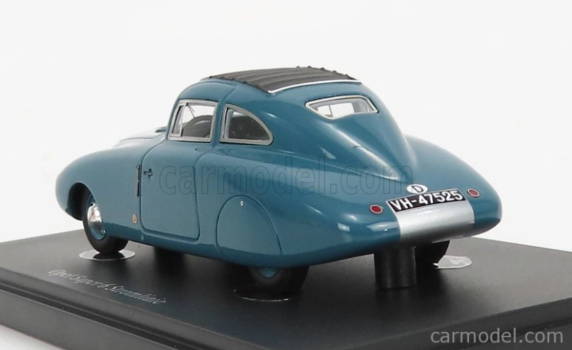 Autocult Opel Super 6 Streamliner Germany 1938 1:43 Šedomodrá