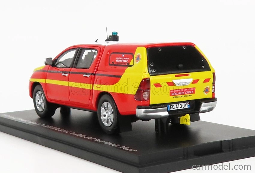 Alarme Toyota Hi-lux Double Cabine Pick-up Closed Securite Civile 2011 1:43 Červená Žlutá