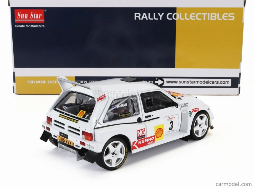 Sun-star Austin Mg Metro 6r4 N 3 Rally Shell Donegal International 2006 Colin Mcrae - Nicky Grist 1:18 Bílá