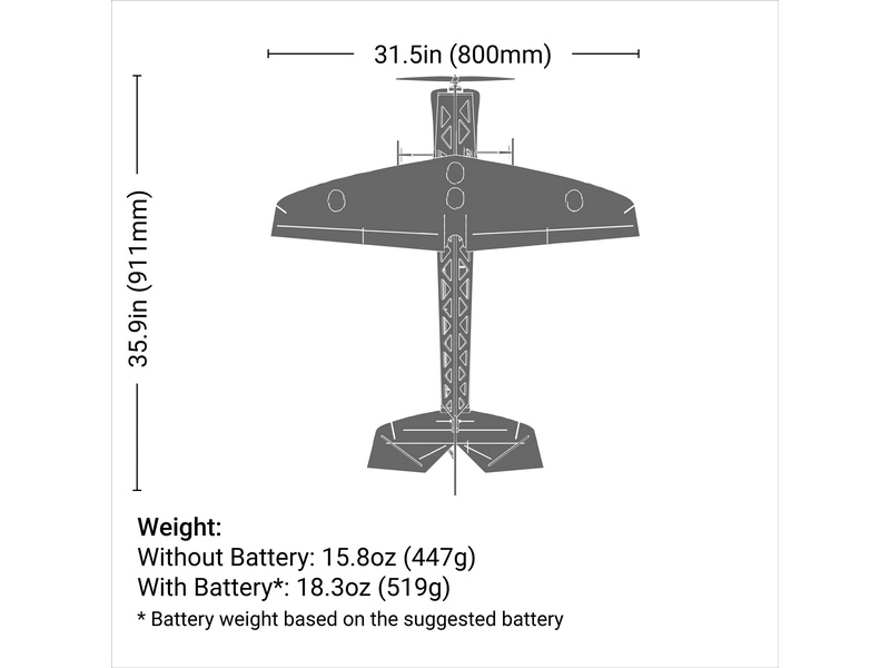 RC letadlo E-flite 4-Site 0.8m 3D FF PNP