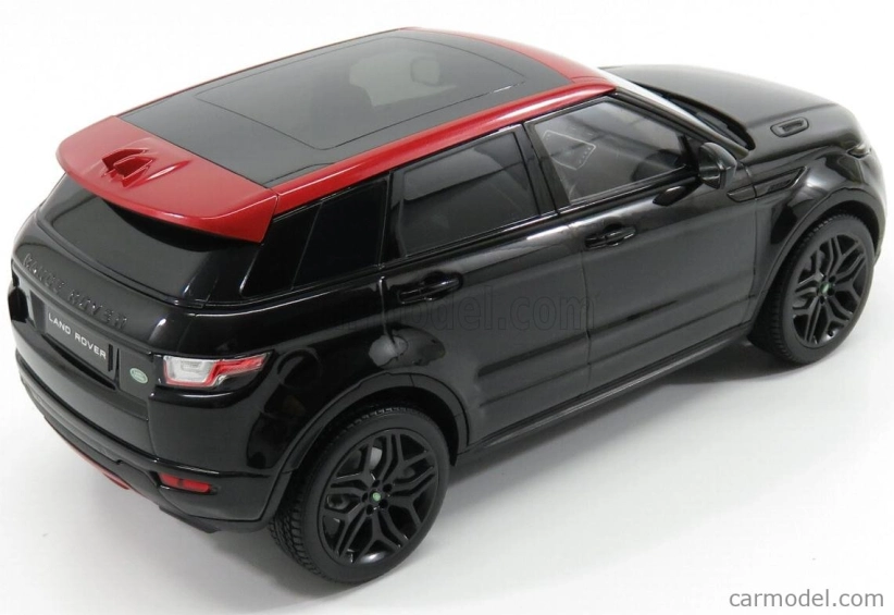 Kyosho Land rover Range Evoque 4-door Hse Dynamic Lux 2014 1:18 Santorini Černá S Červenou