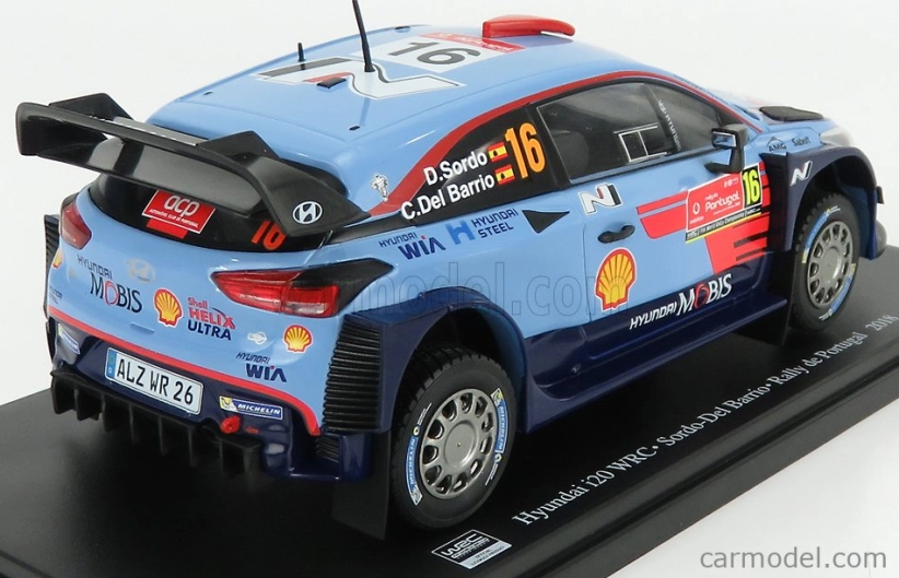 Edicola Hyundai I20 Wrc N 16 Rally Portugal 2018 Dani Sordo - Carlos Del Bario 1:24 2 Tones Blue Red