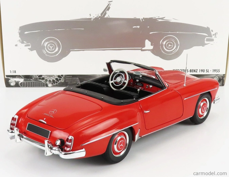 Minichamps Mercedes benz Sl-class 190sl (w121) Spider 1955 1:18 Red