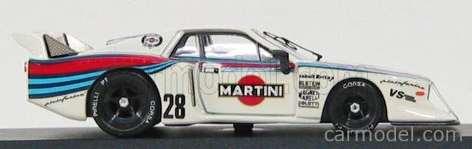 Best-model Lancia Beta Montecarlo Martini Silverstone 1981 N 28 Patrese 1:43 Bílá