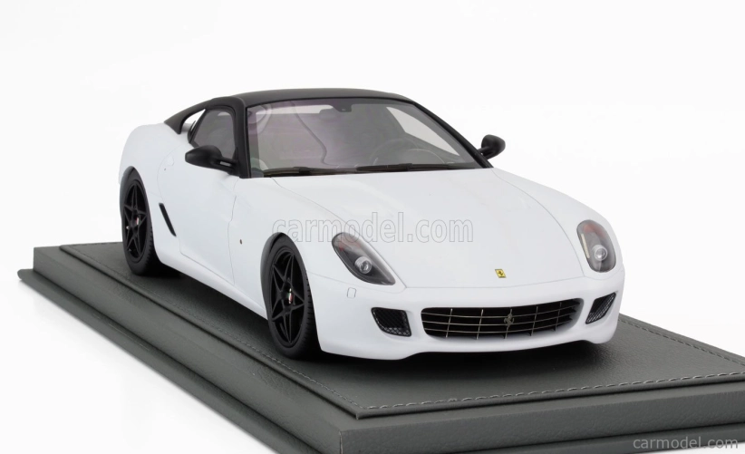 Bbr-models Ferrari 599 Gtb Fiorano 2007 - F1 Gear Box - Cambio F1 - Con Vetrina - With Showcase 1:18 Bianco Opaco - Matná Bílá Černá