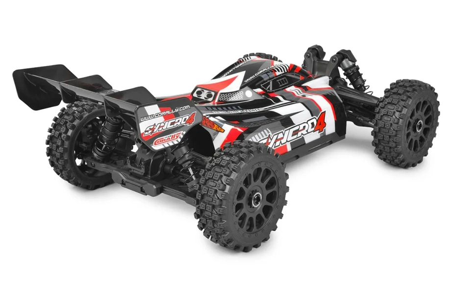 SYNCRO-4 - BUGGY 4WD 3-4S Brushless - RTR - 2026 červená