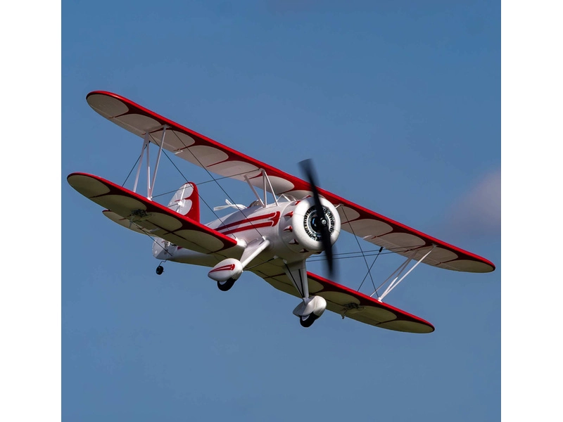 RC letadlo E-flite Waco 0.55m SAFE Select BNF Basic bílé