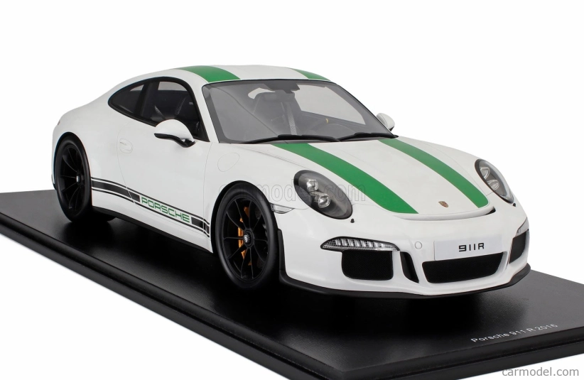Schuco Porsche 911 991 R Coupe 2016 1:12 bielo-zelená