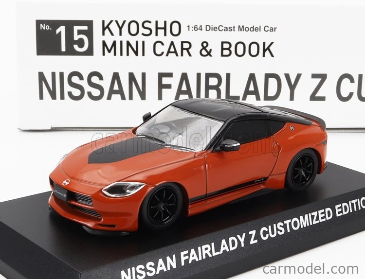 Kyosho Nissan Fairlady Z Coupe Customed Edition 2023 1:64 Oranžová Černá