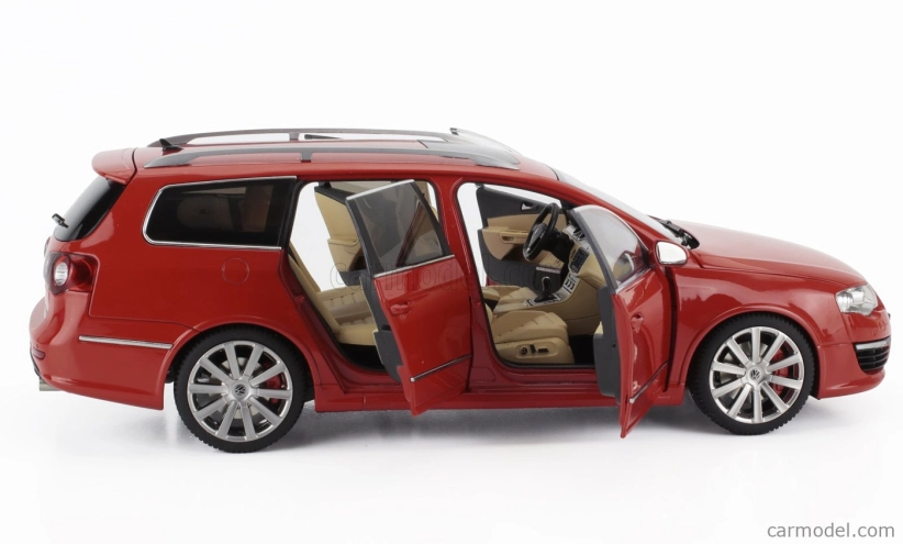 Nzg Volkswagen Passat Variant R36 V6 Sw Station Wagon 2010 1:18 Rosso Tornado - Červená