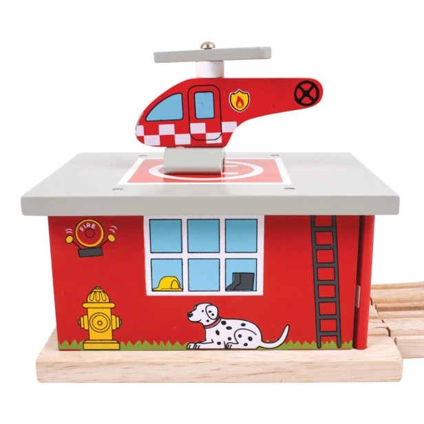 Bigjigs Rail Depo hasičská stanice