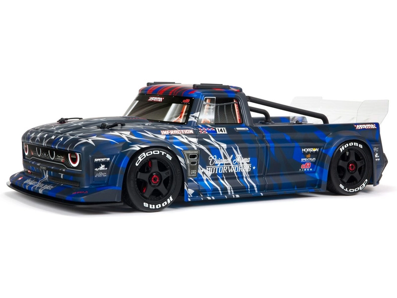 RC auto Arrma Infraction 6S BLX 1:7 RTR, stříbrná