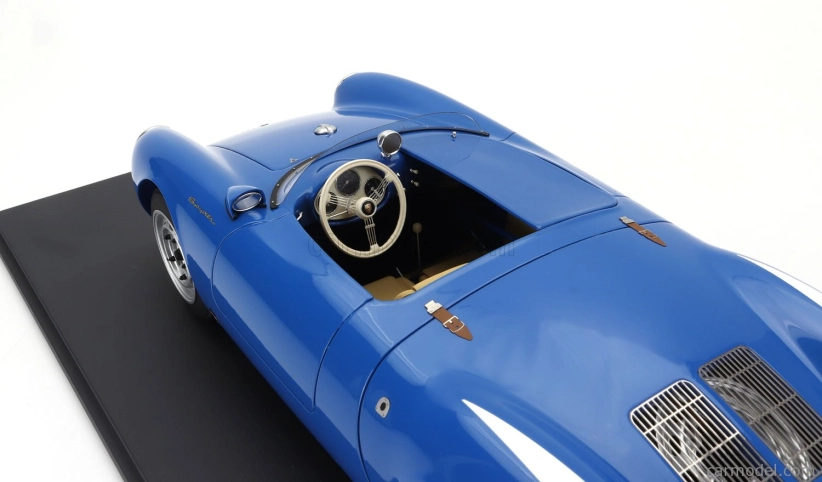 Schuco Porsche 550a Spider 1954 - Con Vetrina - With Showcase 1:12 Blue