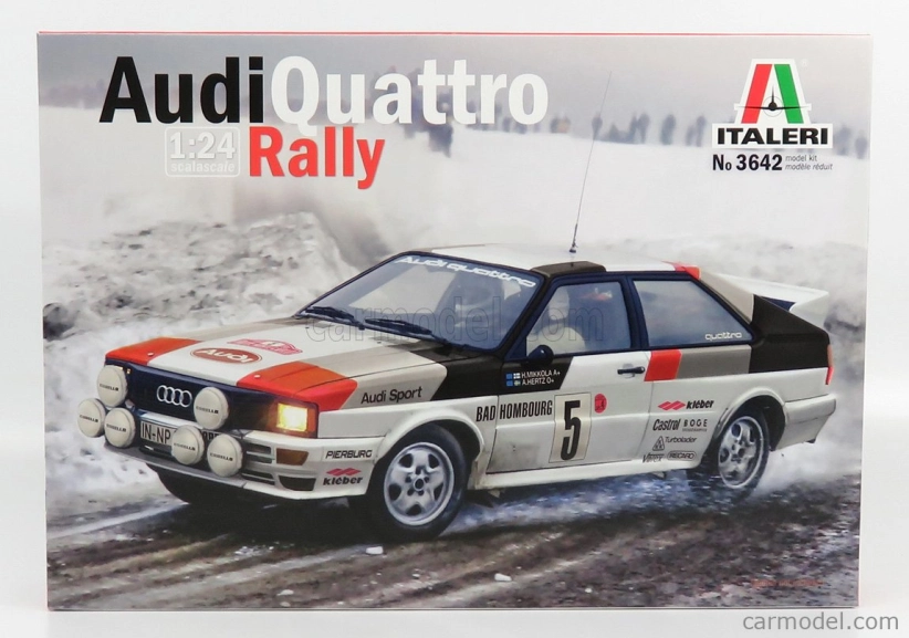 Italeri Audi Quatrro Team Audi Sport N 5 Rally Montecarlo 1981 H.mikkola - A.hertz 1:24 /