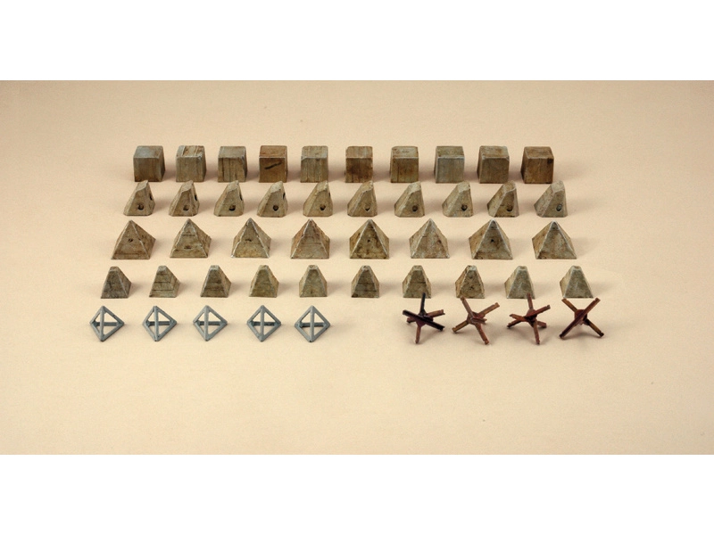 Italeri dioráma – Anti tank obstacles (1:72)