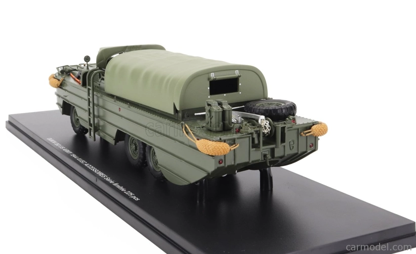 Perfex GMC Dukw Cckw 353 Truck Boat Usa Army With Accessories Anfibio Gommato 3-assi 1944 1:43 Vojenská Zelená