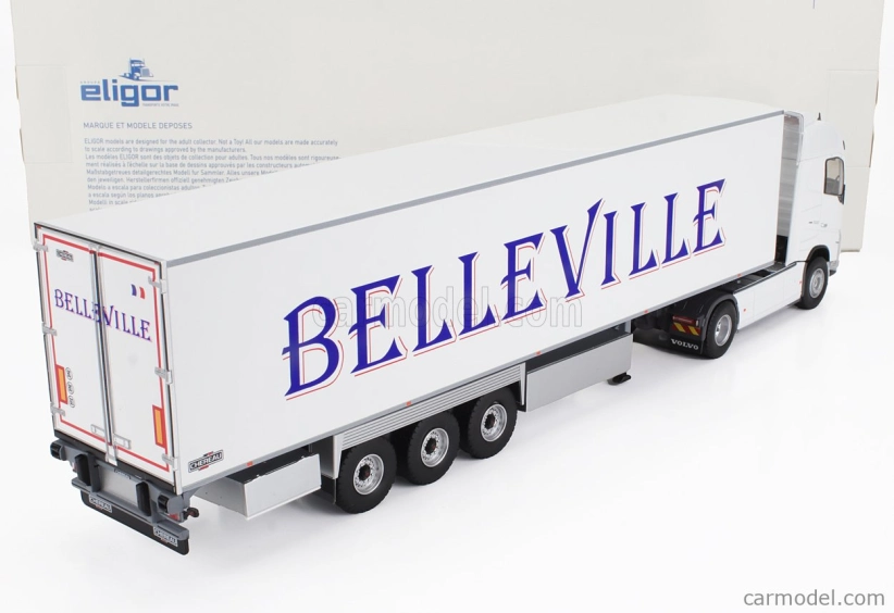 Eligor Volvo Fh4 500 Truck Semi-frigo Belleville Transports 2020 1:43 Biela