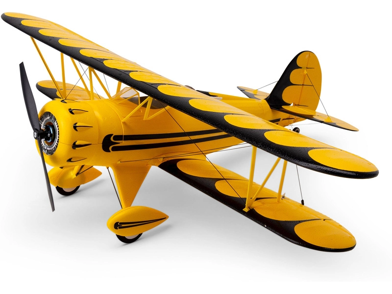 RC letadlo E-flite Waco 0.55m SAFE Select BNF Basic, žlutá
