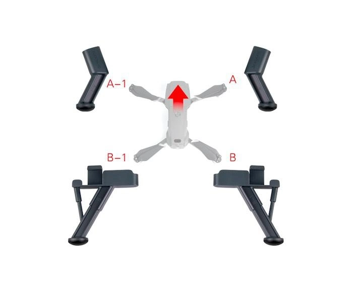 Odpružené zvýšené pristávacie nohy pre Mavic 2